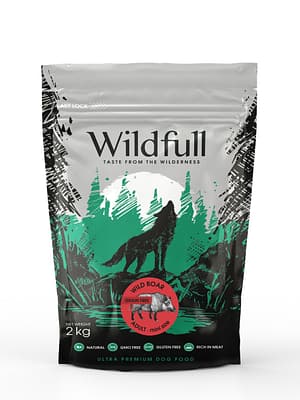 8606111116573.jpg 2 kg. Wildfull Wild Boar Mini teraviljavaba täissööt väikest kasvu täiskasvanud koertele metssealihaga