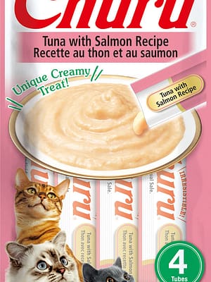 8859387700728.jpg Churu naturaalne teraviljavaba kassimaius tuunikala & lõhega 4 x 14 gr.