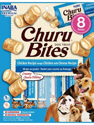 8859387701350.jpg Churu Bites teraviljavaba naturaalne koeramaius kana ja juustuga 8 x 12 gr.