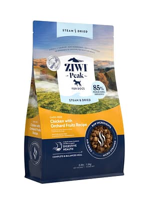 9421038210130-1.jpg 1,5 kg. Ziwi Peak Steam & Dried Chicken teraviljavaba õhkkuivatatud täissööt igas vanuses koertele kanalihast koeratoit