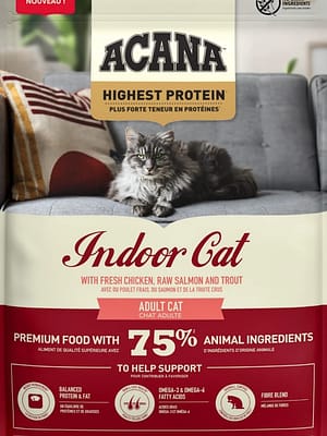 indoor 1,8 kg. Acana Cat Highest Protein Indoor teraviljavaba täissööt tubastele täiskasvanud kassidele kanaliha, forelli & lõhega