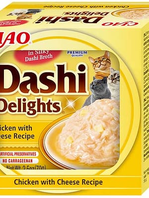 4262365730640.jpg 70 gr. Inaba Dashi Delights Chicken with Cheese teraviljavaba konservsööt kassile kanaliha & juustuga