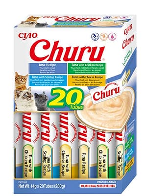 4262365731241.jpg Churu Tuna Varieties multipakk naturaalsete teraviljavabade kassimaiustega 20 x 14 gr.