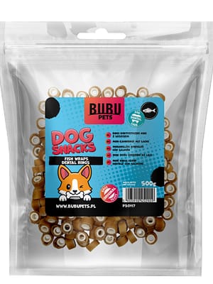 5905910452909.jpg Bubu Pets gluteenivabad närimisrõngad lõhega täiskasvanud väikest kasvu koertele 500 gr.