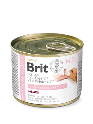 8595602578924.jpg 200 gr. Brit Veterinary Diet Hypoallergenic konservsööt väikest kasvu koertele, kes kannatavad dermatoloogiliste ja seedetrakti probleemide all