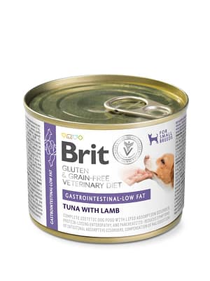 8595602578955.jpg 200 gr. Brit Veterinary Diet Gastrointestinal - Low Fat konservsööt rasvade imendumishäiretega väikest kasvu koertele