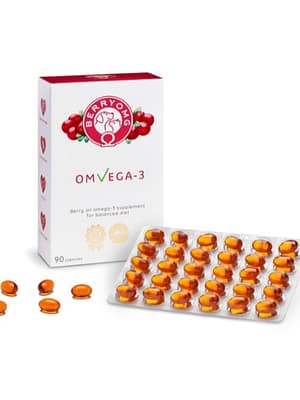 Lisakuva_Omvega3_90kaps_blisteri_650x650px BerryOmg OMvEGA-3 kalaõlivabad rasvhappekapslid koertele ja kassidele 90 tk.