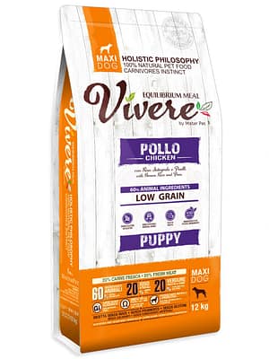 MAXI_PUPPY_12KG 12 kg. Vivere täissööt suurt kasvu kutsikatele kanaliha & riisiga