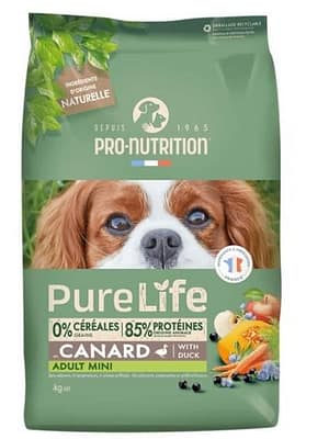 Pure-Life-Mini-Adult-2kg 8 kg. Pure Life Mini teraviljavaba täissööt väikest kasvu täiskasvanud koertele pardilihaga (4x2kg)