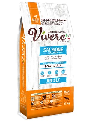 maxi_salmon_12kg 12 kg. Vivere täissööt suurt kasvu täiskasvanud koertele lõhe & riisiga