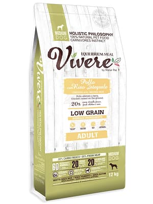 viveremediumadultkana 12 kg. Vivere täissööt keskmist kasvu täiskasvanud koertele kanaliha & riisiga