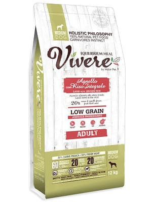 viveremediumadultlammas 12 kg. Vivere täissööt keskmist kasvu täiskasvanud koertele lambaliha & riisiga