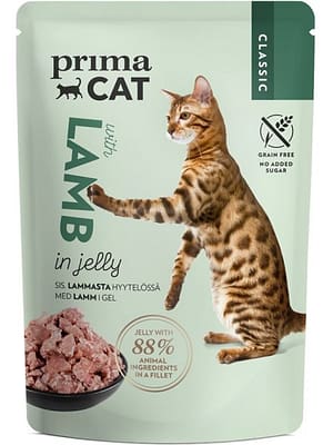 lammas 28 x 85 gr. PrimaCat Classic teraviljavaba eine kassidele lambaliha tarrendis