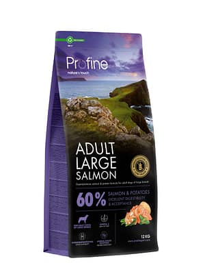 8595602569519.jpg 12 kg. Profine Adult Large Salmon täissööt suurt kasvu täiskasvanud koertele lõhe & kartuliga