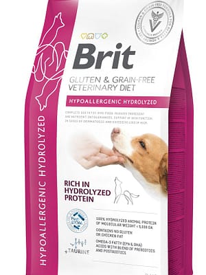 8595602573592.jpg 2 kg. Brit Veterinary Hypoallergenic Hydrolyzed hüdrolüüsitud valguga erisööt toiduainete vastu allergilistele koertele