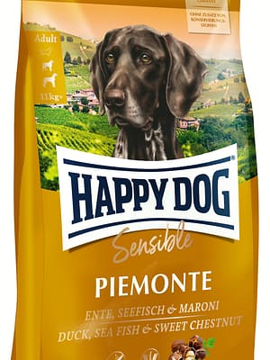 Sensible_Piemonte 10 kg. Happy Dog Sensible Piemonte teraviljavaba täissööt tundliku seedimisega täiskasvanud koertele pardiliha & süvamere kalaga