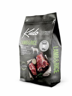 8606111116030.jpg 12 kg. Kudo külmpressitud täissööt lambaliha & riisiga kutsikatele ja juuniorkoertele