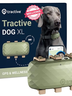 dog xl Tractive GPS XL Green suurtele koertele (kaaluga üle 22 kg.)