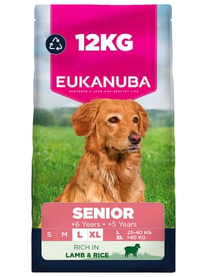 3000_7139059 12 kg. Eukanuba täissööt suurt kasvu seeniorkoertele lambaliha & riisiga