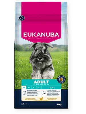 Adult Small Breed Fresh Chicken 12 kg. Eukanuba täissööt väikest kasvu täiskasvanud koertele kana-& kalkunilihaga