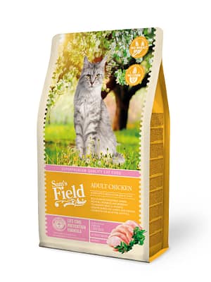 8595602511907.jpg 2,5 kg. Sam's Field Adult nisuvaba täissööt täiskasvanud kassidele kanalihaga