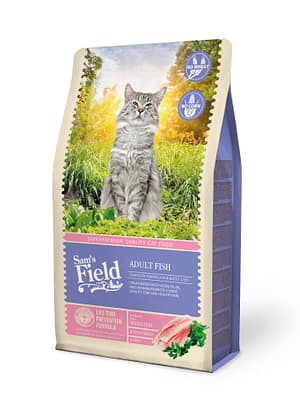 8595602511938.jpg 2,5 kg. Sam's Field Adult nisuvaba täissööt täiskasvanud kassidele kalaga