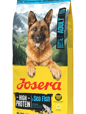 Josera Adult High Protein Sea Fish 12,5kg 12,5 kg. Josera High Protein Sea Fish teraviljavaba täissööt aktiivsetele täiskasvanud koertele merekalaga