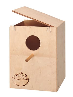 0990.jpg Puidust pesakast suurtele puurilindudele Ferplast Nest Extra Large