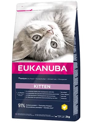 10054.jpg 2 kg. Eukanuba Kitten täissööt kassipoegadele ja imetavatele emaskassidele kana-& kalkunilihaga
