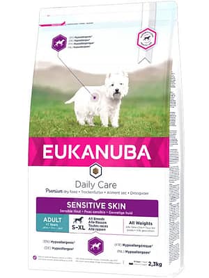 10250.jpg 12 kg. Eukanuba Adult S-XL täissööt igas suuruses tundliku nahaga täiskasvanud koertele kalaga