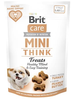8595602578559.jpg Brit Care Mini Snack Think poolniisked maiused täiskasvanud mini-koertele kalkunilihaga 50 gr.