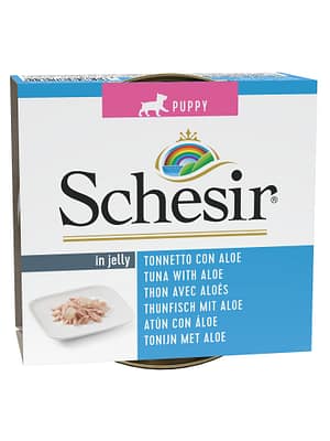 150 gr. Schesir konservsööt kutsikatele tuunikala & aaloe tarretises