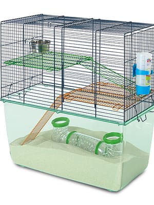 L-00159.jpg Liivahiirtele ning hamstritele kahekorruseline puur Habitat Metro Gerbil, mõõdud 51 x 26 x 52.5 cm.