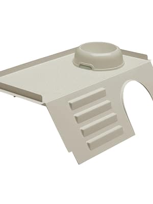 L-00745.jpg Väike plastist loomamaja koos redeli ja kausiga Cavie 80 ja Casita 80 puuri.