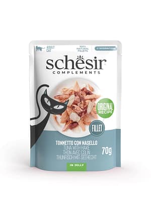 L-01246.jpg Schesir Complements märgtoit täiskasvanud kassidele tuunikala heigiga tarretises 70 gr.