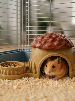 L-01567_1.jpg Söödav "müts" väikenärilistele Ferplast Veggie Bites Hut 19x10x9.5cm