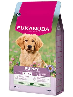 L-01631.jpg 12 kg. Eukanuba Puppy L-XL täissööt suurt kasvu kutsikatele lambaliha & riisiga