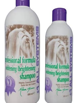 images #1 All Systems Professional Formula Whitening Shampoo valgendav ja värvi kirgastav šampooni konsentraat koertele ja kassidele 250 ml.