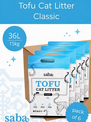 14745010489041.jpg 36 L./15 kg. SABA lõhnatu paakuv tofu kassiliiv (6 x 6l.)