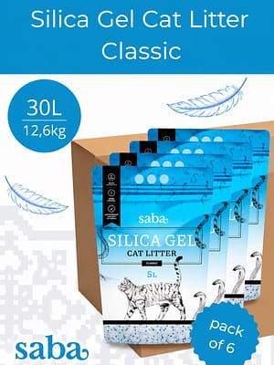 14745010489065.jpg 30 L./12,6 kg. SABA klassikaline silikageelist kassiliiv (6 x 5 l.)