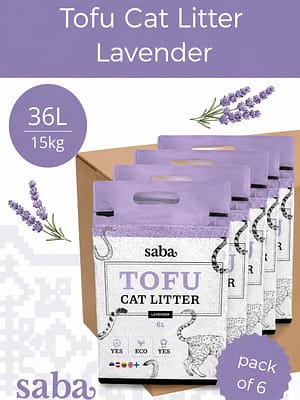 14745011022568.jpg 36 L./15 L. SABA lavendlilõhnaline tofu paakuv kassiliiv (6 x 6l.)