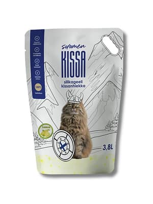 4745010489013.jpg 3.8 L. Suomen Kissa sidrunilõhnaline silikageelist kassiliiv