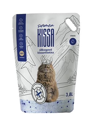 4745011022516.jpg 3,8 L. Suomen Kissa lõhnatu silikageelist kassiliiv