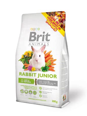 8595602504817.jpg 0.3 kg. Brit Animals Rabbit Junior täissööt noortele küülikutele