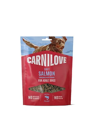 8595602582662.jpg Carnilove Salmon teravilja-ja kartulivabad pehmed maiused täiskasvanud koertele lõhe & tüümianiga 200 gr.