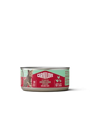 8595602582884.jpg Carnilove teravilja-ja kartulivaba konservsööt täiskasvanud kassidele kana-, pardi-& faasanilihaga 100 gr.