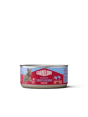 8595602582877.jpg Carnilove teraviljavaba konservsööt kassipoegadele kalkuni & lõhega 100 gr.