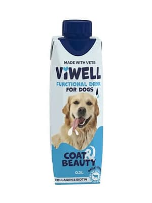 images (4) ViWell kollageeni ja biotiiniga joogivesi koertele Coat & Beauty 300 ml. (Eestis toodetud!)