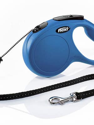 11792.jpg 5 m. Flexi New Classic sinine nöörrihm, suurus M (max. kaal 20 kg.)