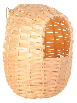 5602.jpg Bambusest valmistatud pesa puurilindudele, 11 × 12 cm